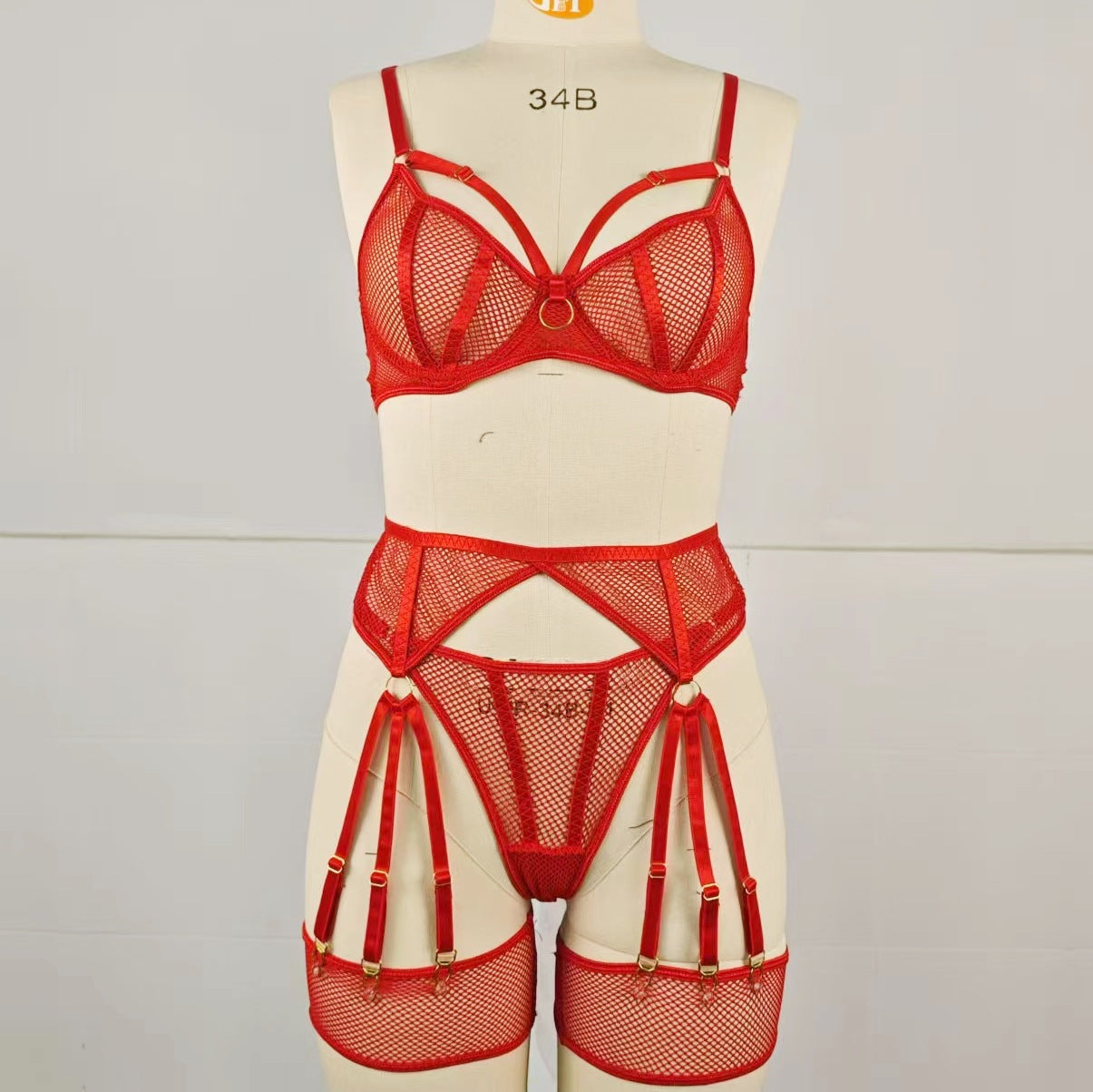 Rete Seduzione Lingerie Set 3-teilig