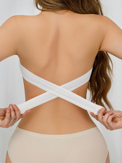 Fascia Invisibile - Strapless bandeau bra with crossover back