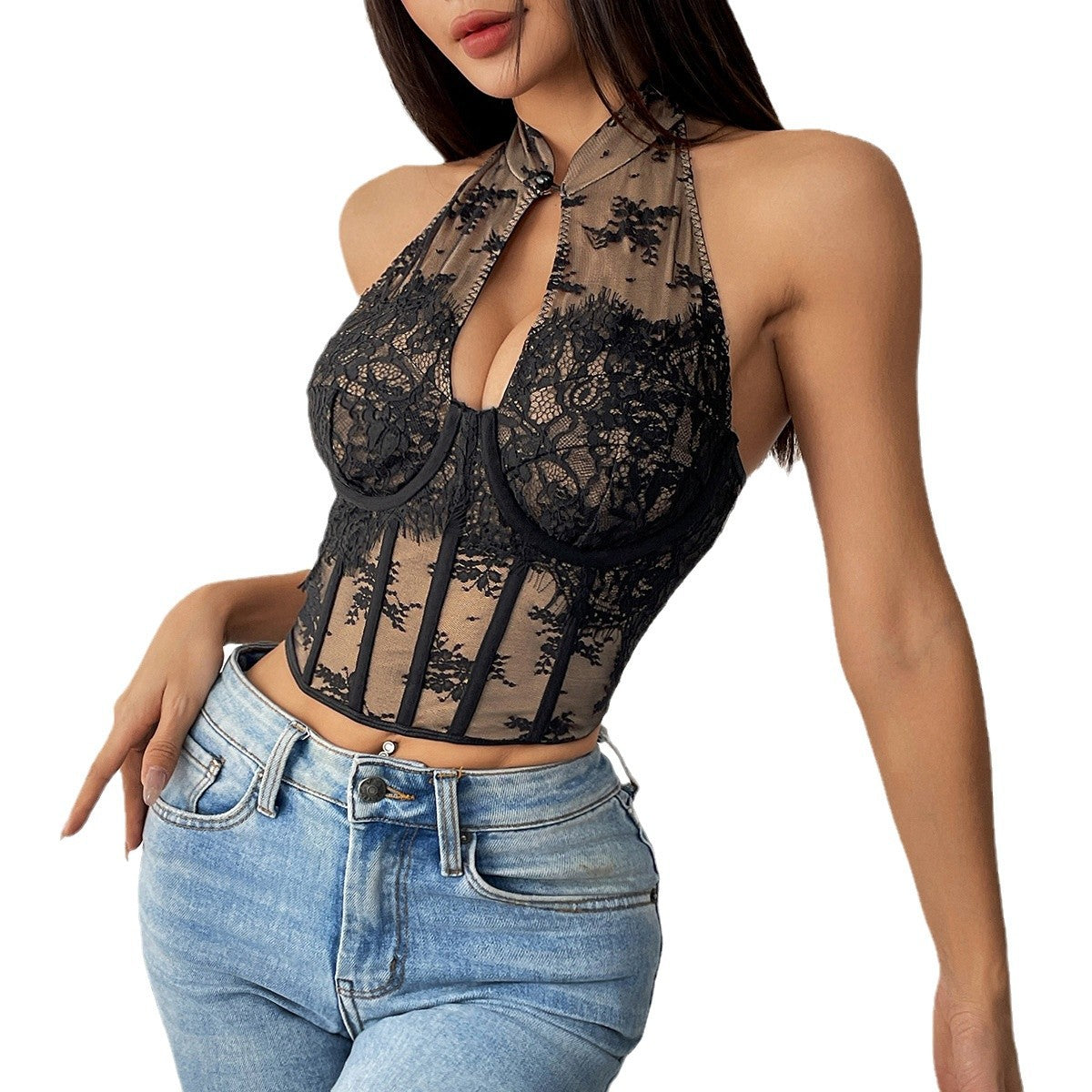 Fior di Fuoco – Sexy Cheongsam corset top