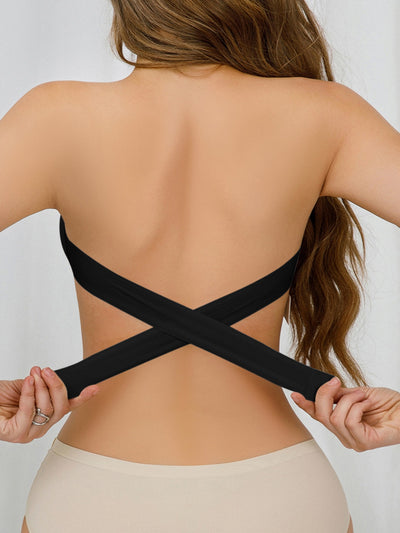 Fascia Invisibile - Strapless bandeau bra with crossover back