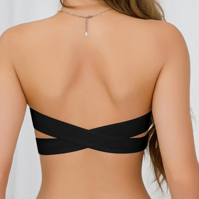 Fascia Invisibile - Strapless bandeau bra with crossover back