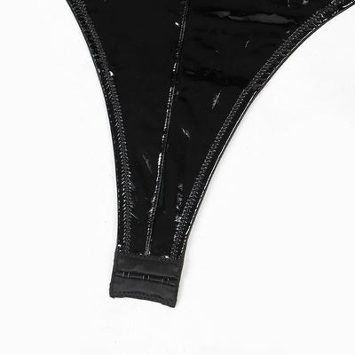 Catena Nera - vinylové body s řetízky a zlatými řetízky