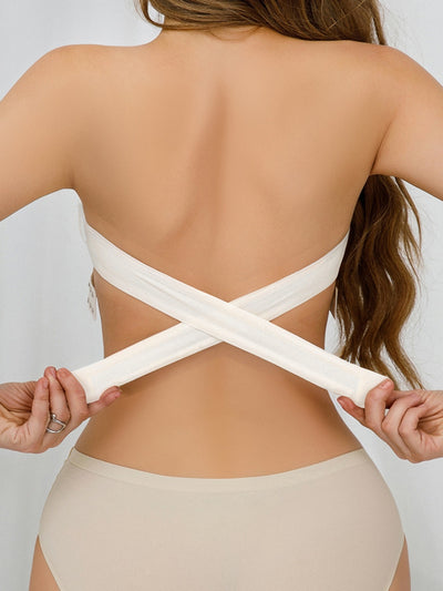 Fascia Invisibile - Strapless bandeau bra with crossover back
